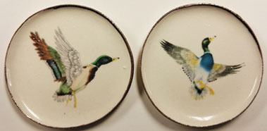 Dollhouse Miniature Flying Duck Platters